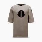 Moncler x Rick Owens Logo Patch T-Shirt Dust