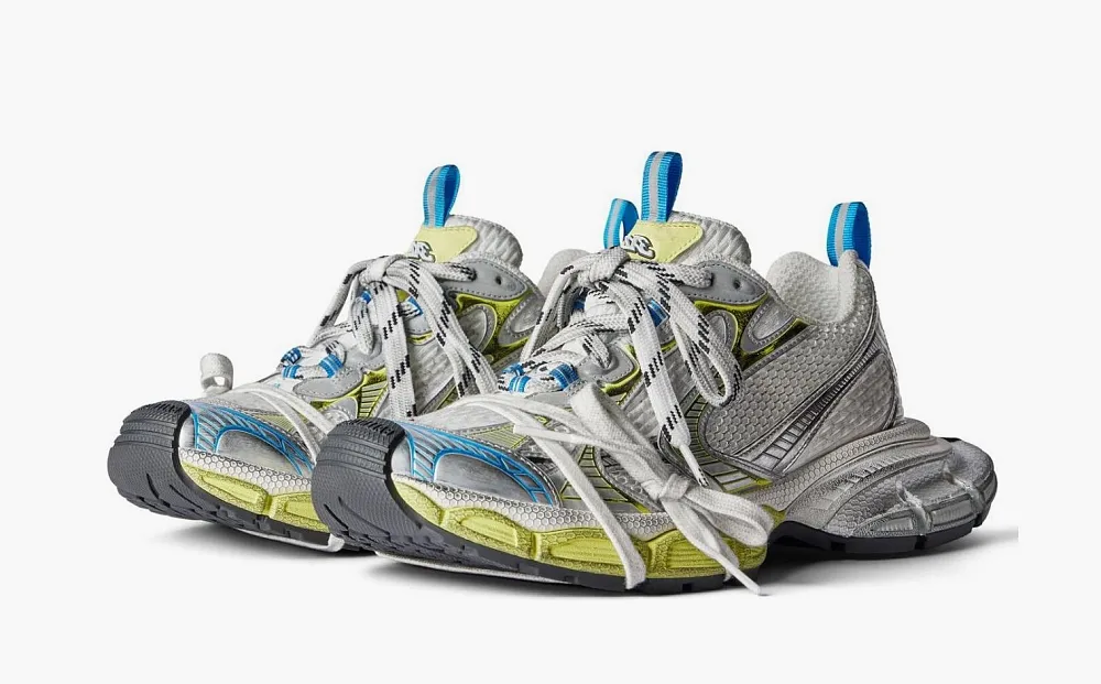 Balenciaga 3XL Sneaker WMNS White Yellow Blue Mesh