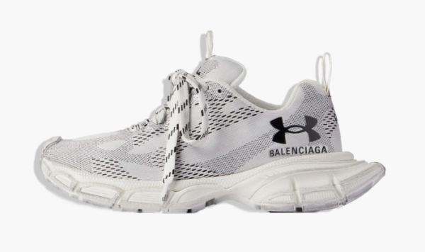 Balenciaga 3XL Knit Sneaker x Under Armour White 