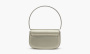 Diesel 1DR Shoulder Bag "Metallic Leather Grey" 