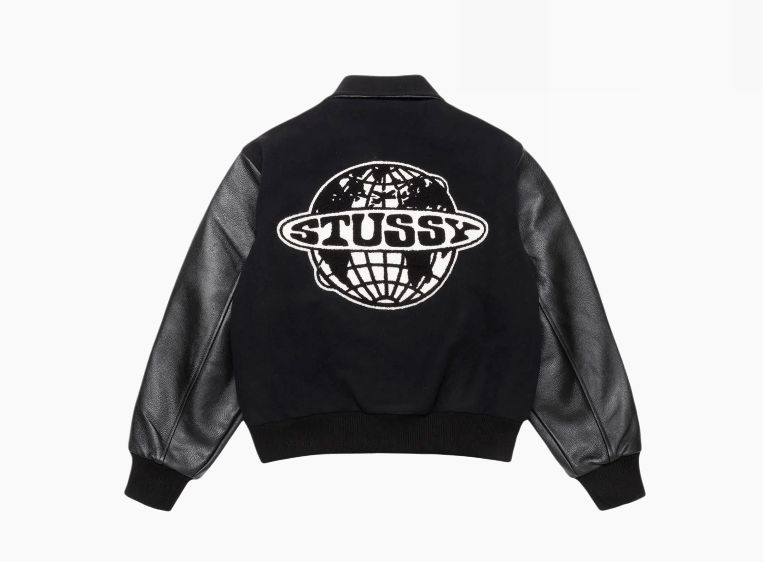 Stussy Globe Varsity Jacket Jacket Black 