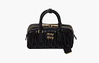 Miu Miu Matelassé Mini Arcadie Bag Black