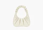 JW PEI Gabbi Ruched Hobo Handbag White