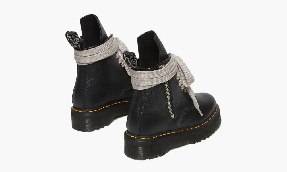Rick Owens X Dr. Martens 1460 Leather Platform Boots Black