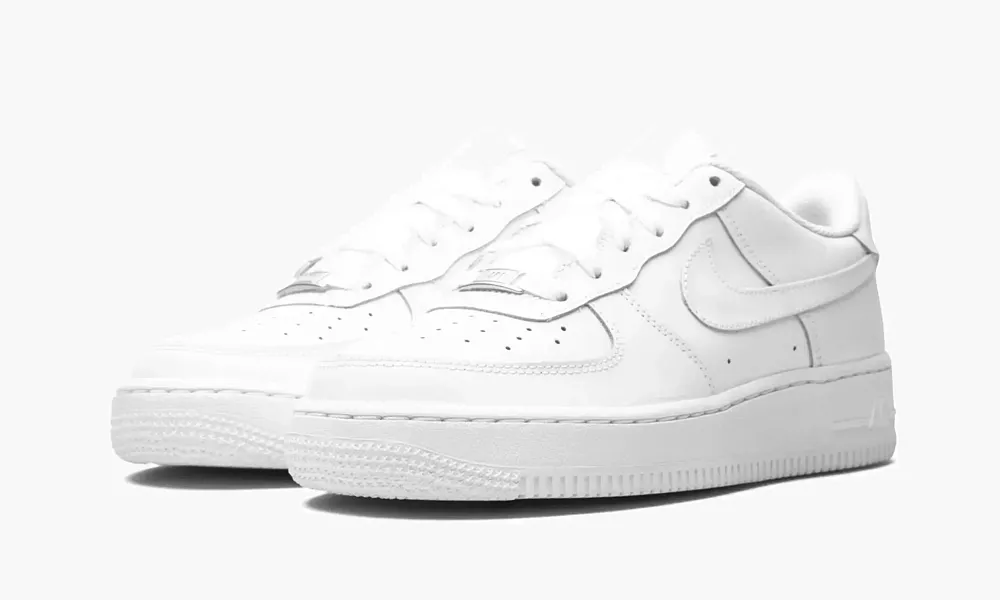 Air Force 1 GS White on White