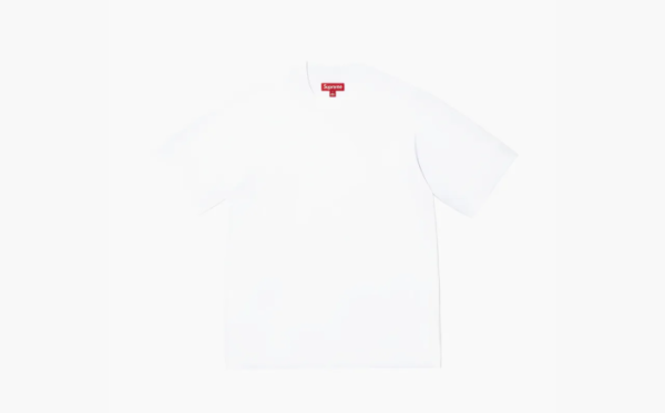 Supreme Contrast Appliqué Short-Sleeve Top White 