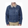 Carhartt 0J6323 DENIM SHERPA-LINED JACKET 2 RELAXED FIT Beech 