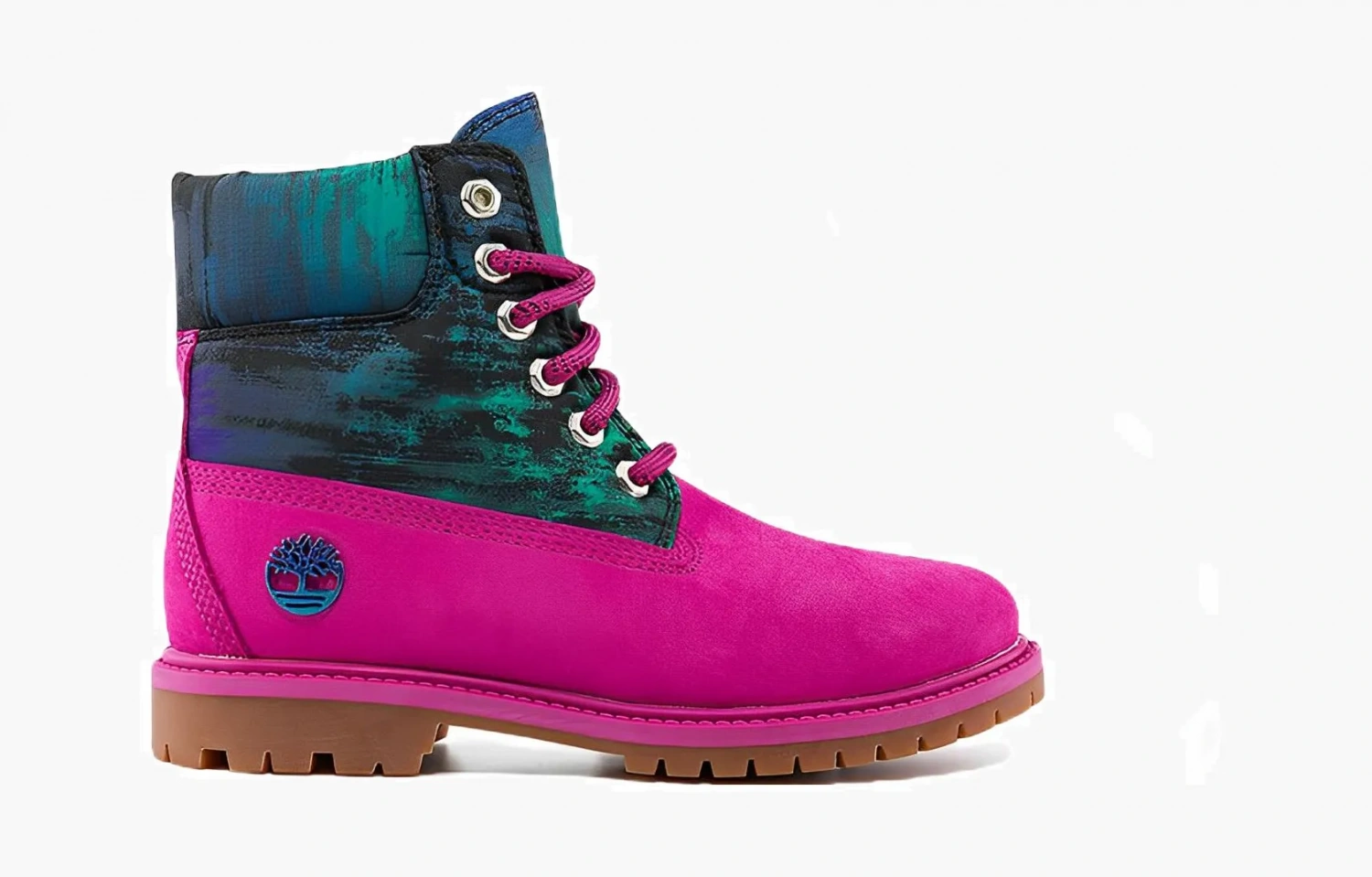 Timberland Outdoor Boots Women's High-Top "Pink Green" 