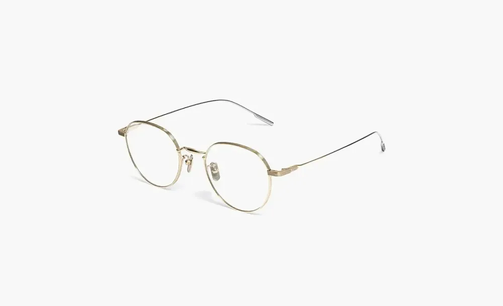 Gentle Monster Titanium Alloy Round Eyeglass Frames Unisex Gold