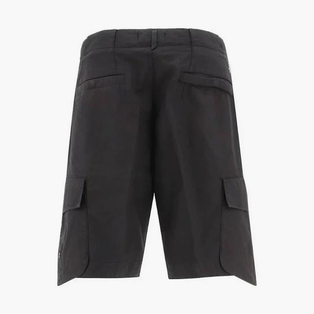 Stone Island Cotton Rep Cargo Shorts Black