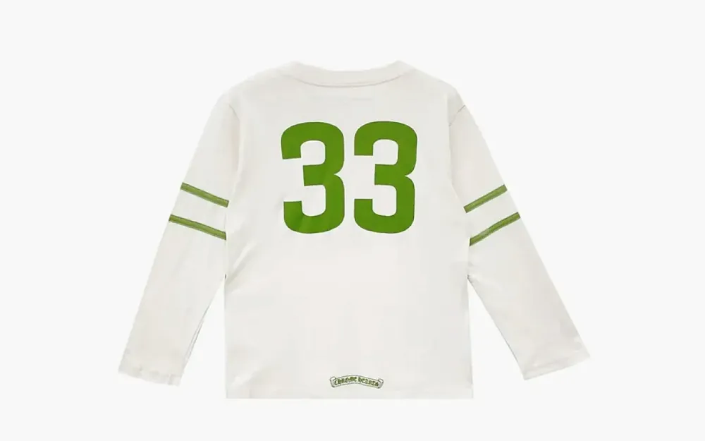 Chrome Hearts 33 Horseshoe Logo Long Sleeve T-Shirt White