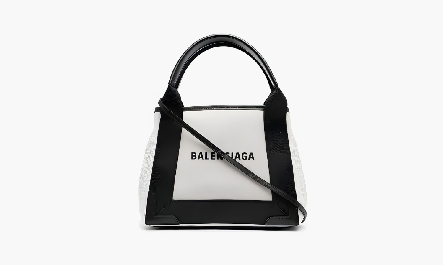 Balenciaga Cabas Handbag "Ivory Black" 