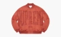 Supreme Washed Knockout Denim Varsity Jacket Rust 