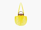 Longchamp Le Pliage Filet Top Handle Bag  Lemon