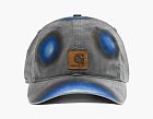 Carhartt Logo Cap Grey Blue Spray