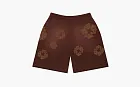 Denim Tears Mono Cotton Wreath Sweat Shorts Brown
