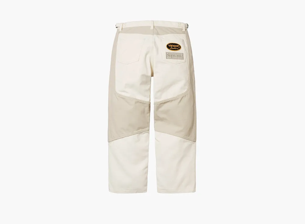 Supreme x Vanson Leathers x Cordura Cotton Pant White