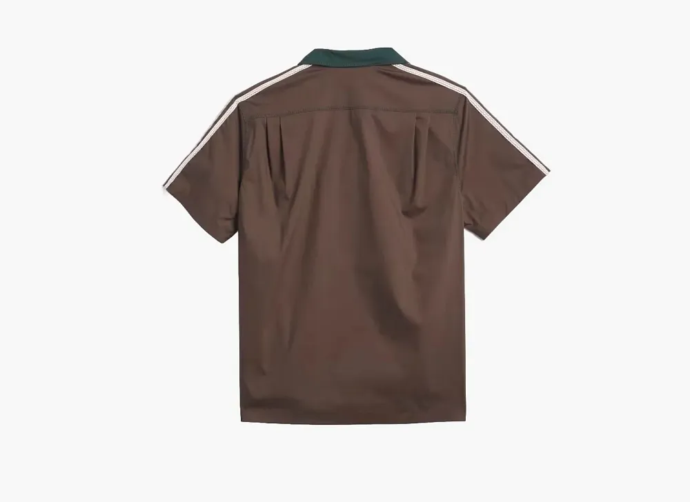 Adidas Originals x Clot Bowling Shirt by Edison Chen Dark Brown