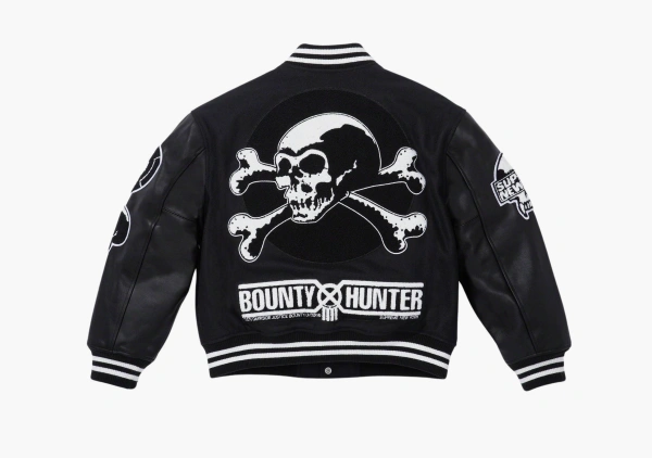 Supreme x Bounty Hunter Varsity Jacket Black 
