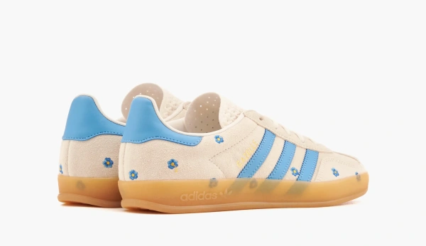 Adidas Gazelle Indoor WMNS Light Blue Floral Embroidery 