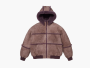 Supreme x MM6 Maison Margiela Hooded Shearling Bomber Jacket Purple 