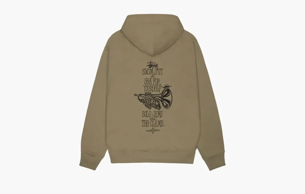 Stussy Swim Out Zip Hoodie Brown