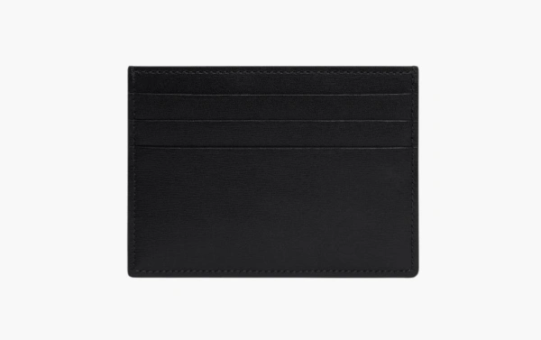 Celine Card Holder Triomphe Shiny Calfskin Black 