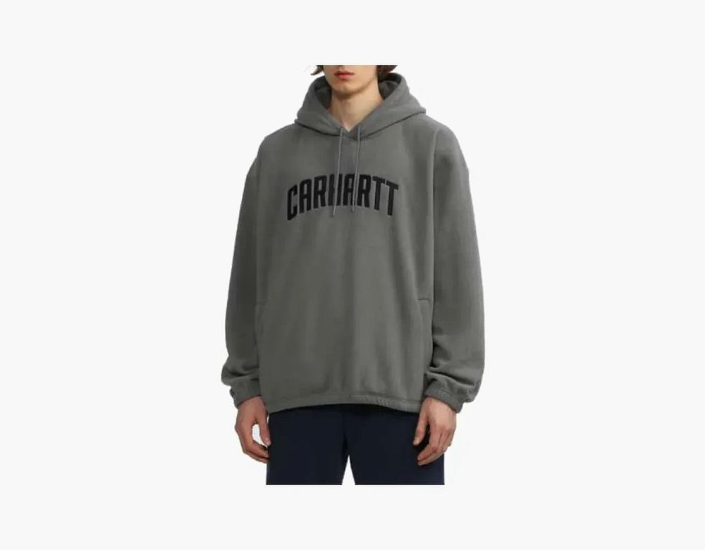 Carhartt WIP College Logo Hooded Sweatshirt Grey