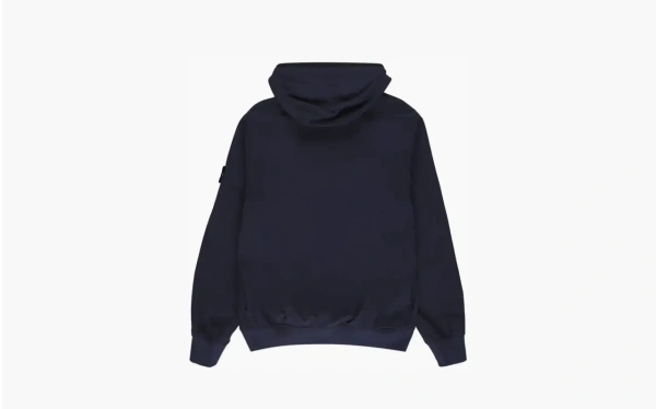 Stone Island Logo Patch Hooded Nylon Jacket Navy 
