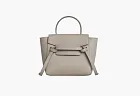 Celine Pico Grained Calfskin Leather Belt Bag Light Taupe Grey