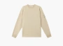 Stone Island Crewneck Sweatshirt with Ribbed Details Beige 