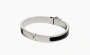 HERMES Enamel Palladium Plated Metal Bangles Black 