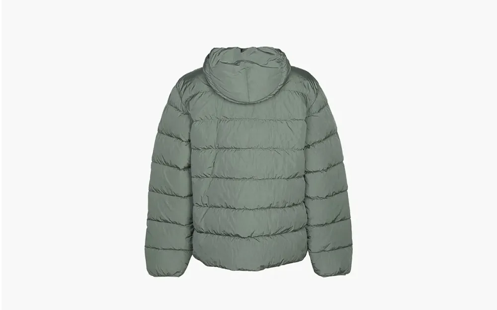 C.P. Company Quilted Jacket With Hood Grey