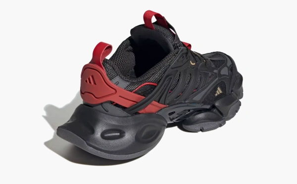 Adidas XLG Runner Deluxe Black Gold Metallic Red