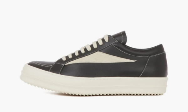 Rick Owens Edfu Leather Low Black Milk