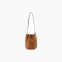 Miu Miu Leather Bucket Bag "Cognac" 