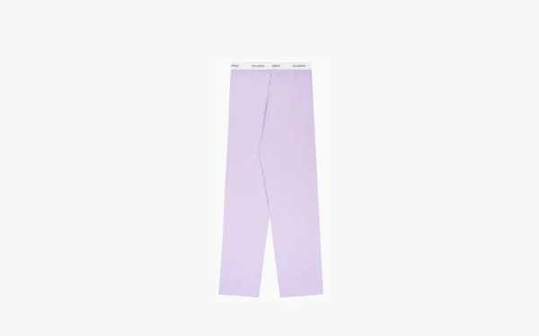Sporty & Rich Serif Logo Pyjama Pants Lilac/White 