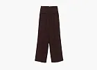 Ami Paris Wide Fit Trousers Dark Brown