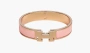 Hermes Clic H Bracelet Rose Gold & Rose Candeur 