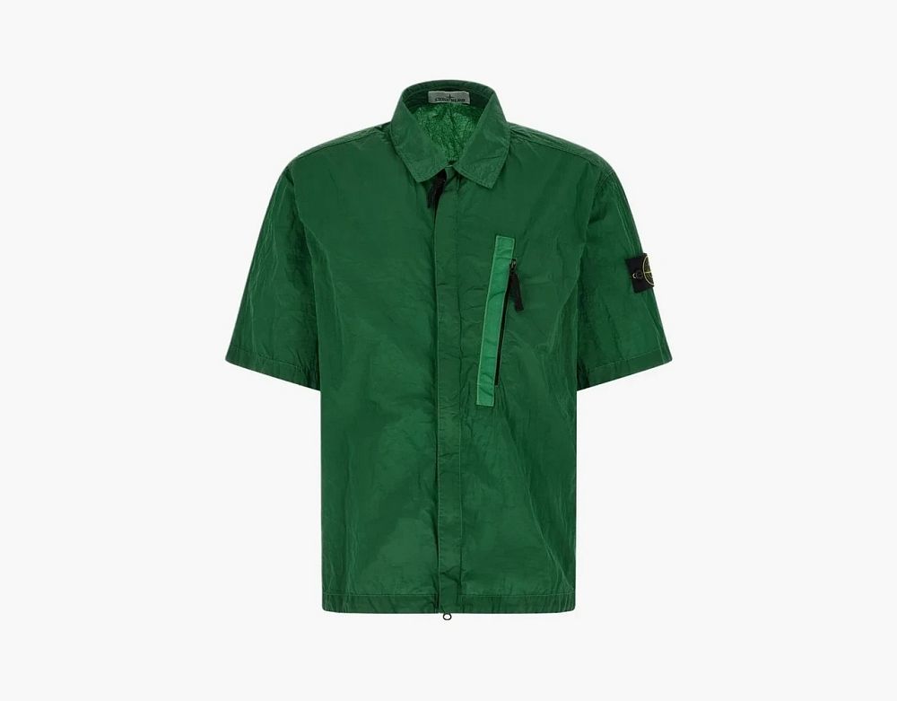 Stone Island Nylon Metal Econyl Overshirt Malachite