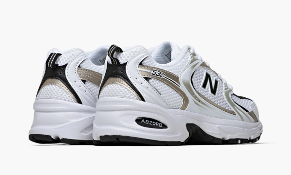 New Balance 530 White Light Gold Metallic
