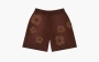Denim Tears Mono Cotton Wreath Sweat Shorts Brown  Denim Tears Mono Cotton Wreath Sweat Shorts Brown