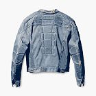 Yeezy X GAP X Balenciaga Destroyed Denim Jacket Light Blue