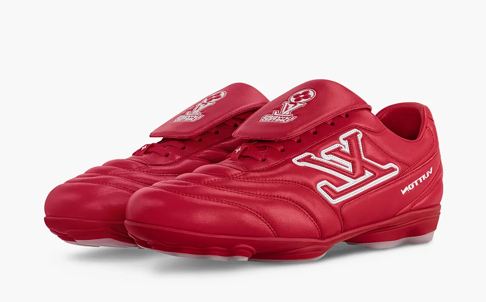 Louis Vuitton Footprint Soccer Sneakers Rouge