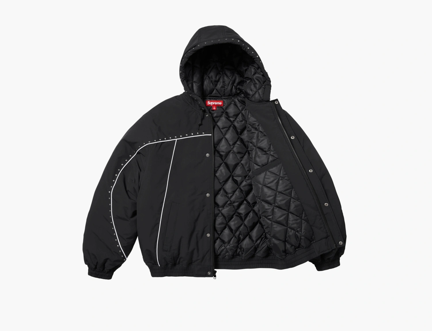 Supreme Studded Stadium Jacket Black 
