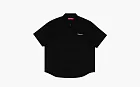 Supreme Rhinestone Pin Up Short-Sleeve Work Shirt Black