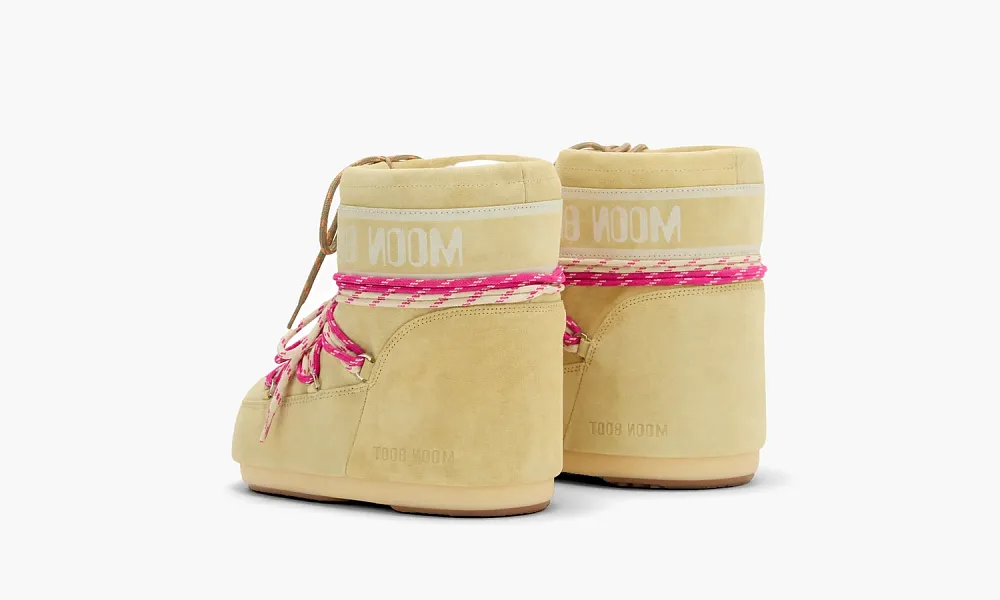Moon Boot Icon Low Suede Yellow