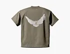 Yeezy x Gap x Balenciaga Dove Padded Heavy Fleece Tee «Washed Black» С плечами