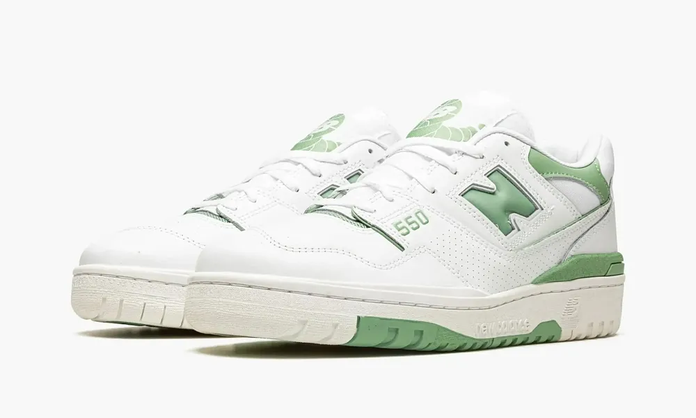 New Balance 550 White Mint Green