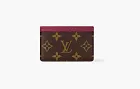 Louis Vuitton Monogram Simple Canvas Card Case Fuchsia